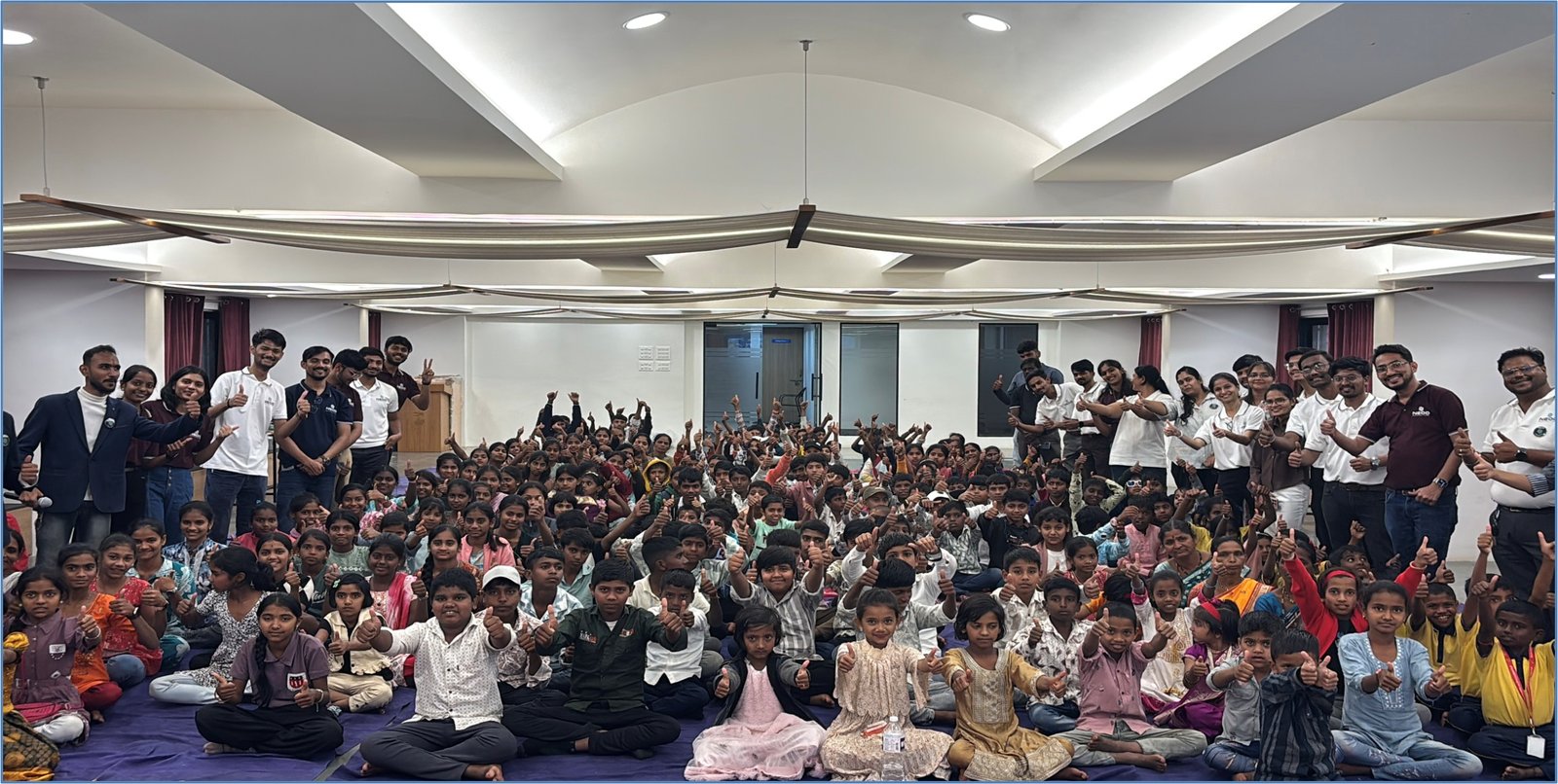 Students learning robotics and technology